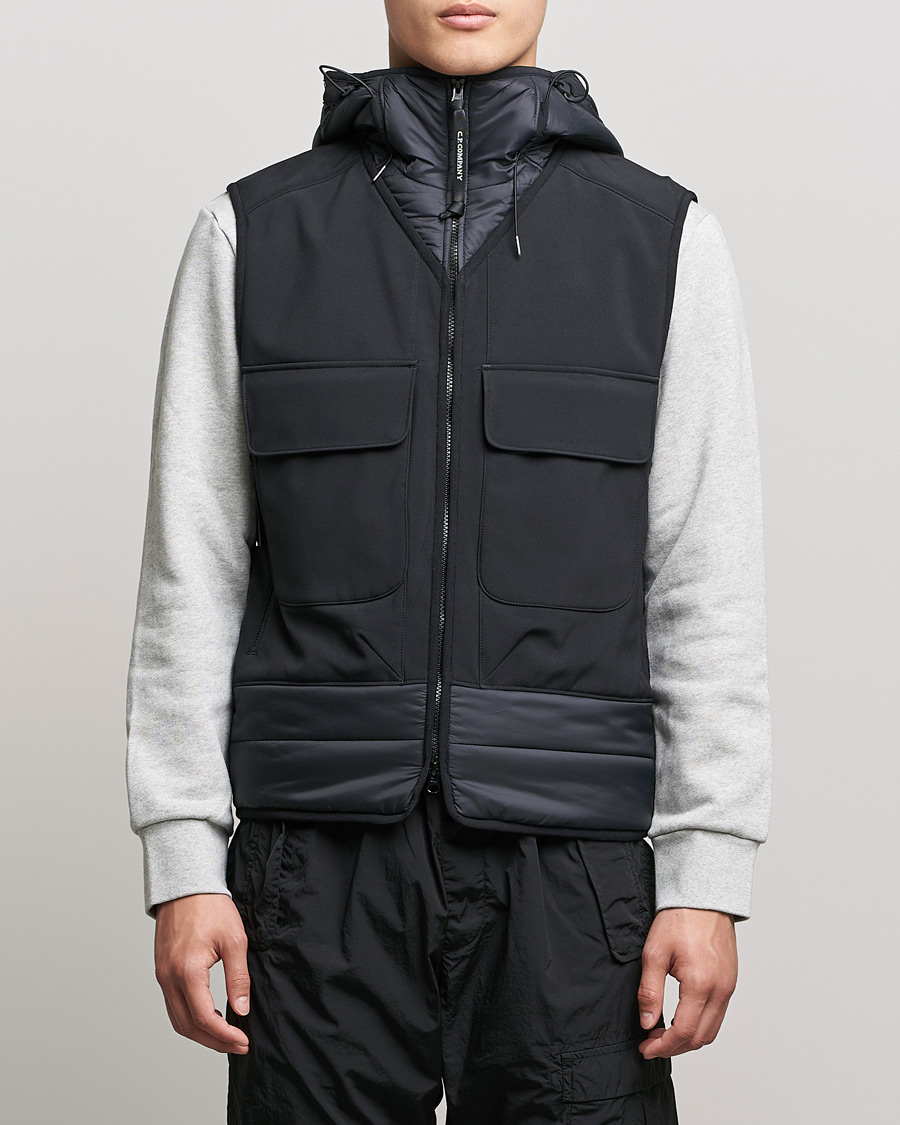 Herre | Jakker | C.P. Company | CP Shell - R Mixed Goggle Vest Black