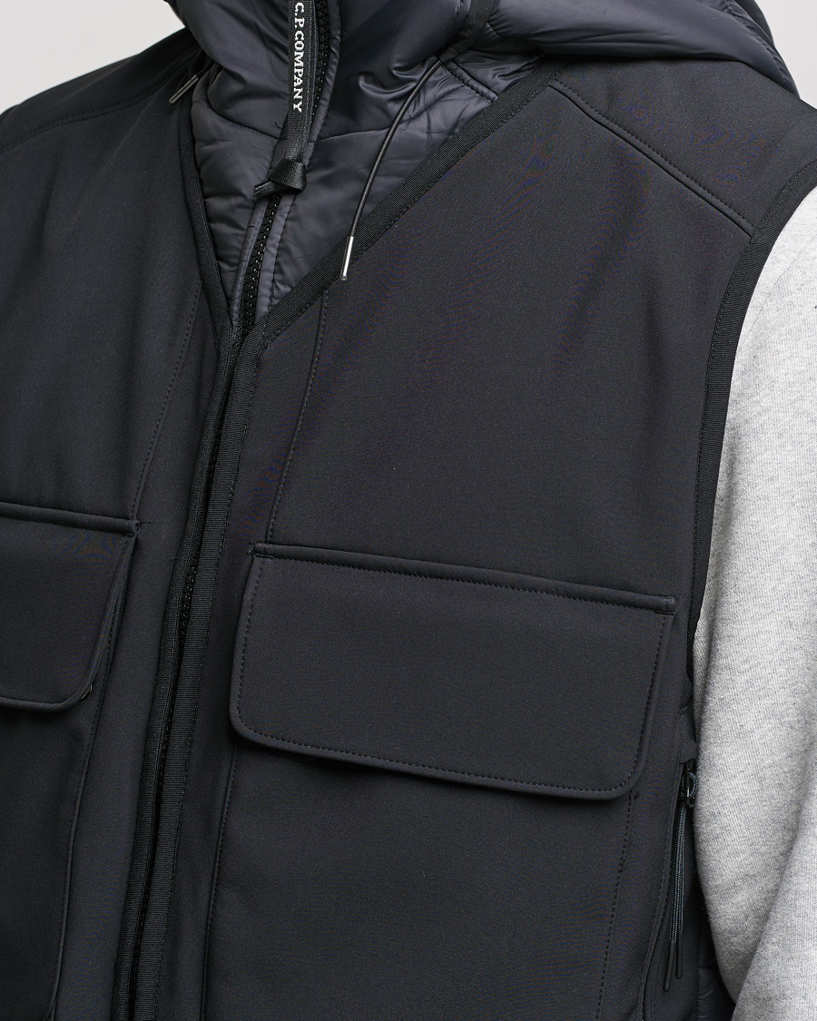 Herre | Jakker | C.P. Company | CP Shell - R Mixed Goggle Vest Black