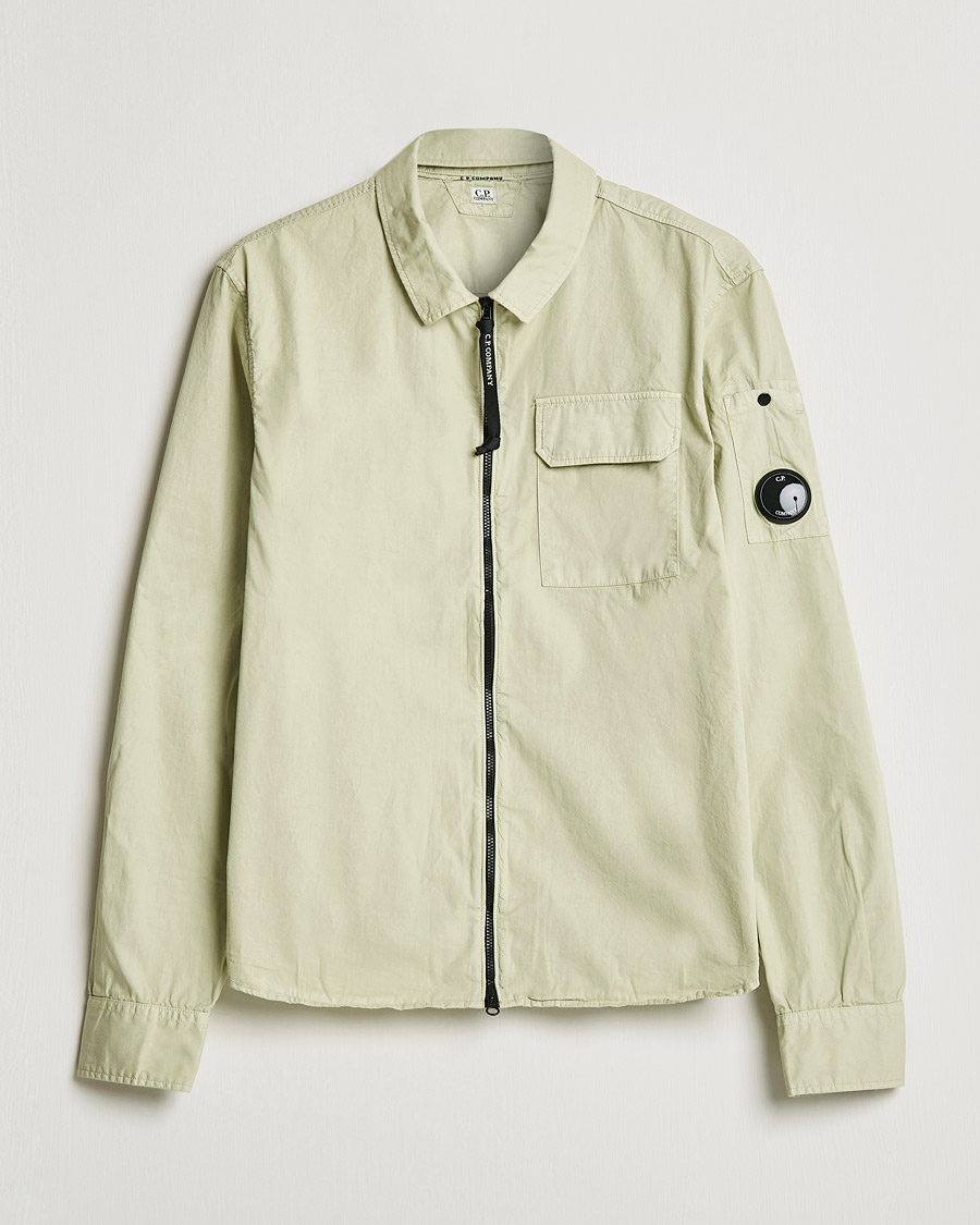 Herre | Skjorter | C.P. Company | Garment Dyed Gabardine Overshirt Khaki
