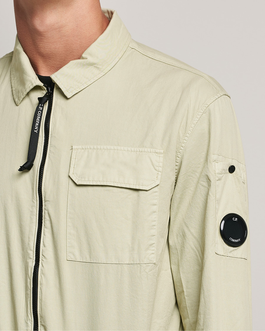 Herre | Skjorter | C.P. Company | Garment Dyed Gabardine Overshirt Khaki