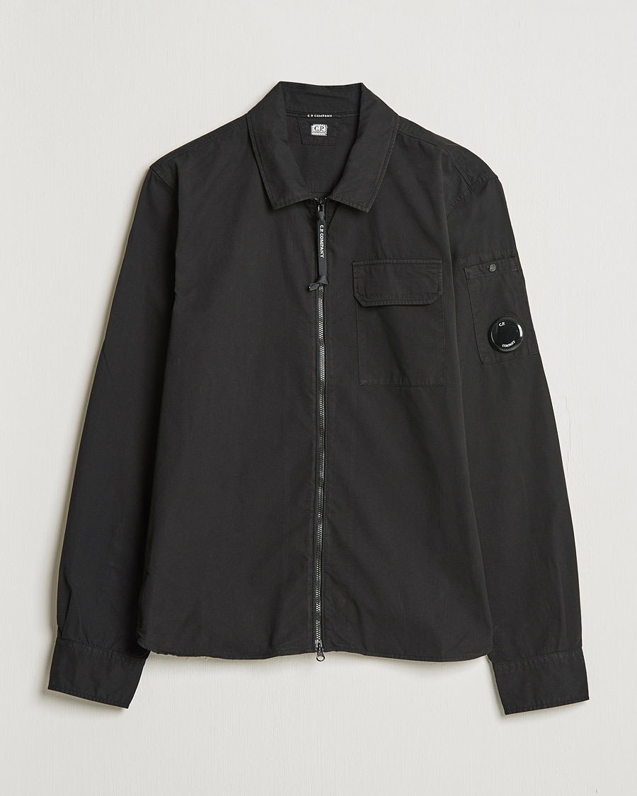 Herre |  | C.P. Company | Garment Dyed Gabardine Overshirt Black