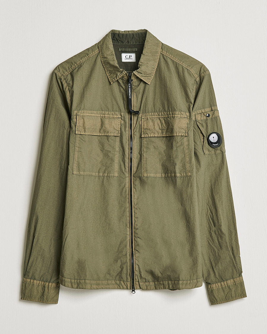 Herre | Skjorter | C.P. Company | Taylon L Zip Overshirt Green