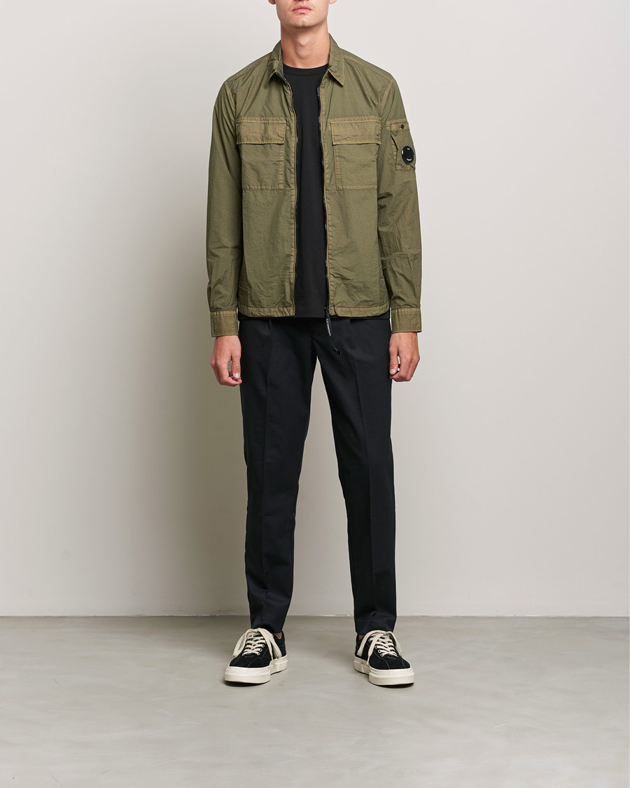 Herre | Skjorter | C.P. Company | Taylon L Zip Overshirt Green