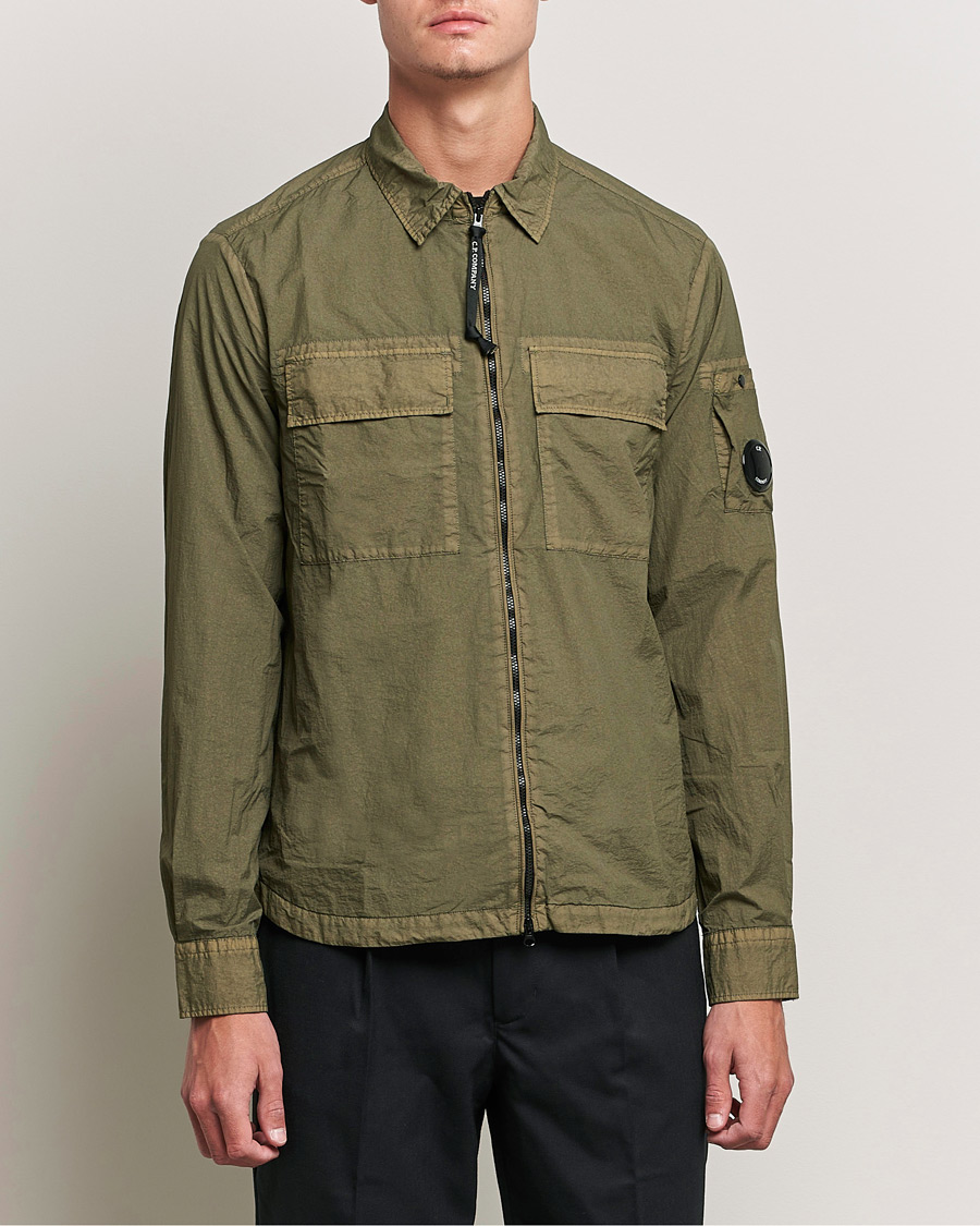 Herre | Skjorter | C.P. Company | Taylon L Zip Overshirt Green