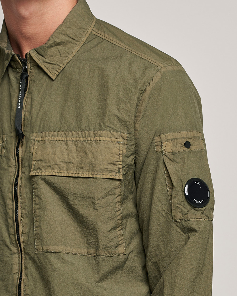 Herre | Skjorter | C.P. Company | Taylon L Zip Overshirt Green