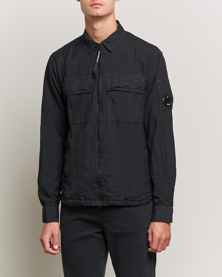 Herre | Overshirts | C.P. Company | Taylon L Zip Overshirt Black