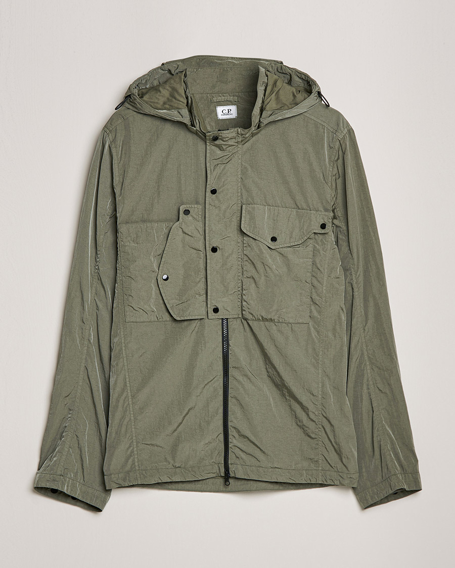 Herre |  | C.P. Company | Chrome R Hooded Shirt Jacket Green
