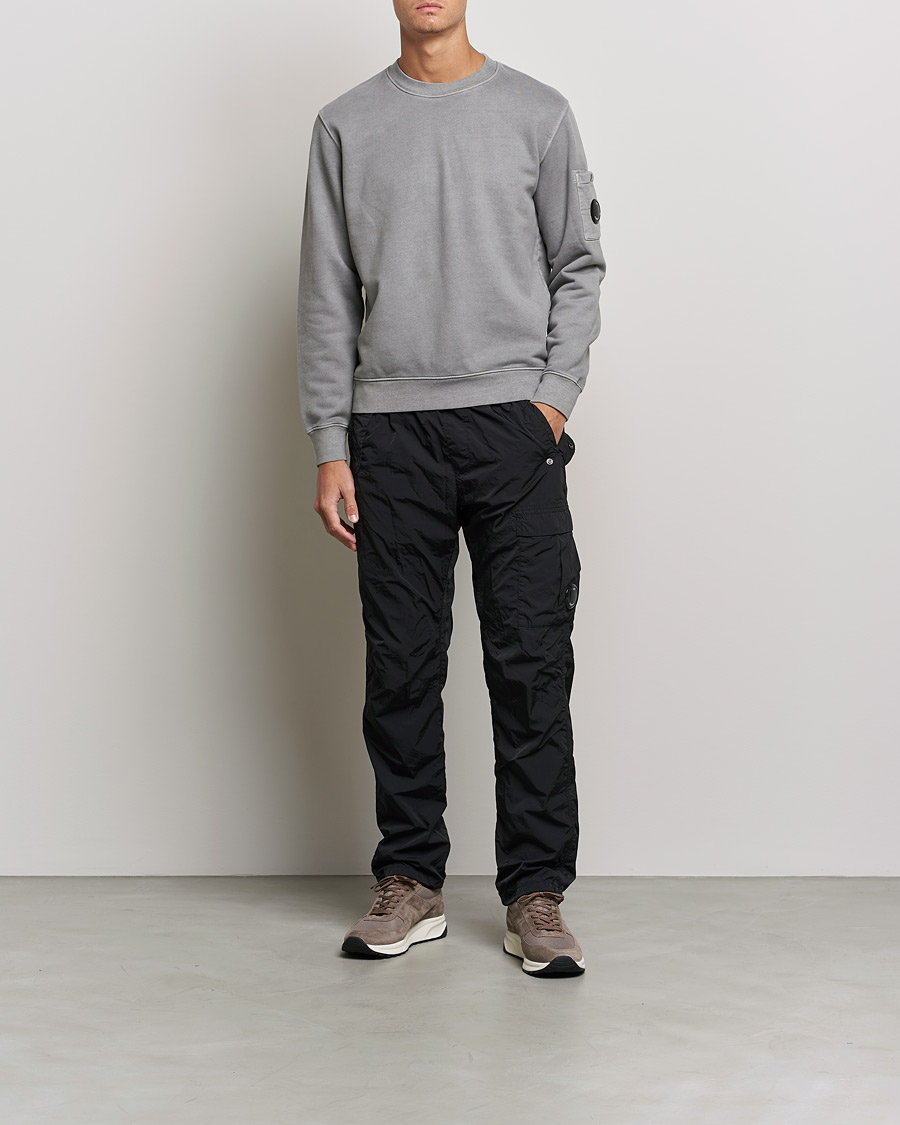 Herre | Grå gensere | C.P. Company | Brushed Emerized Diagonal Fleece Sweat Grey