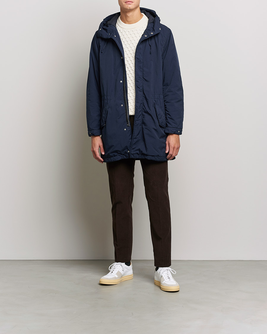 Herre | Jakker | Aspesi | Parkettone Garment Dyed Jacket Navy