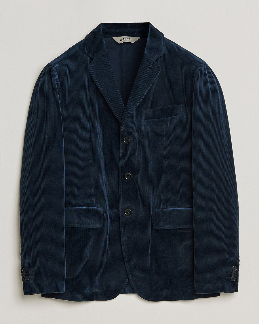 Herre | Dressjakker | Aspesi | Corduroy Blazer Navy
