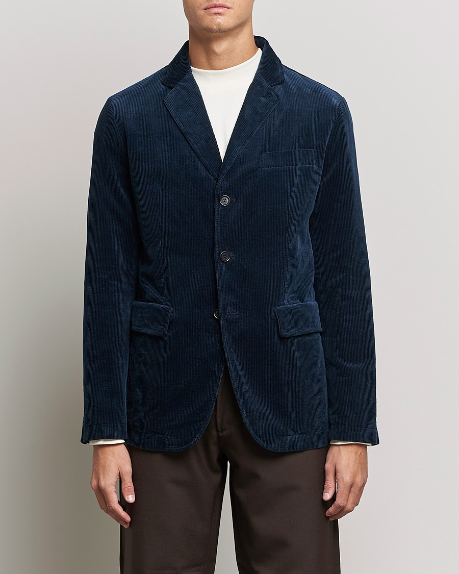 Herre | Dressjakker | Aspesi | Corduroy Blazer Navy