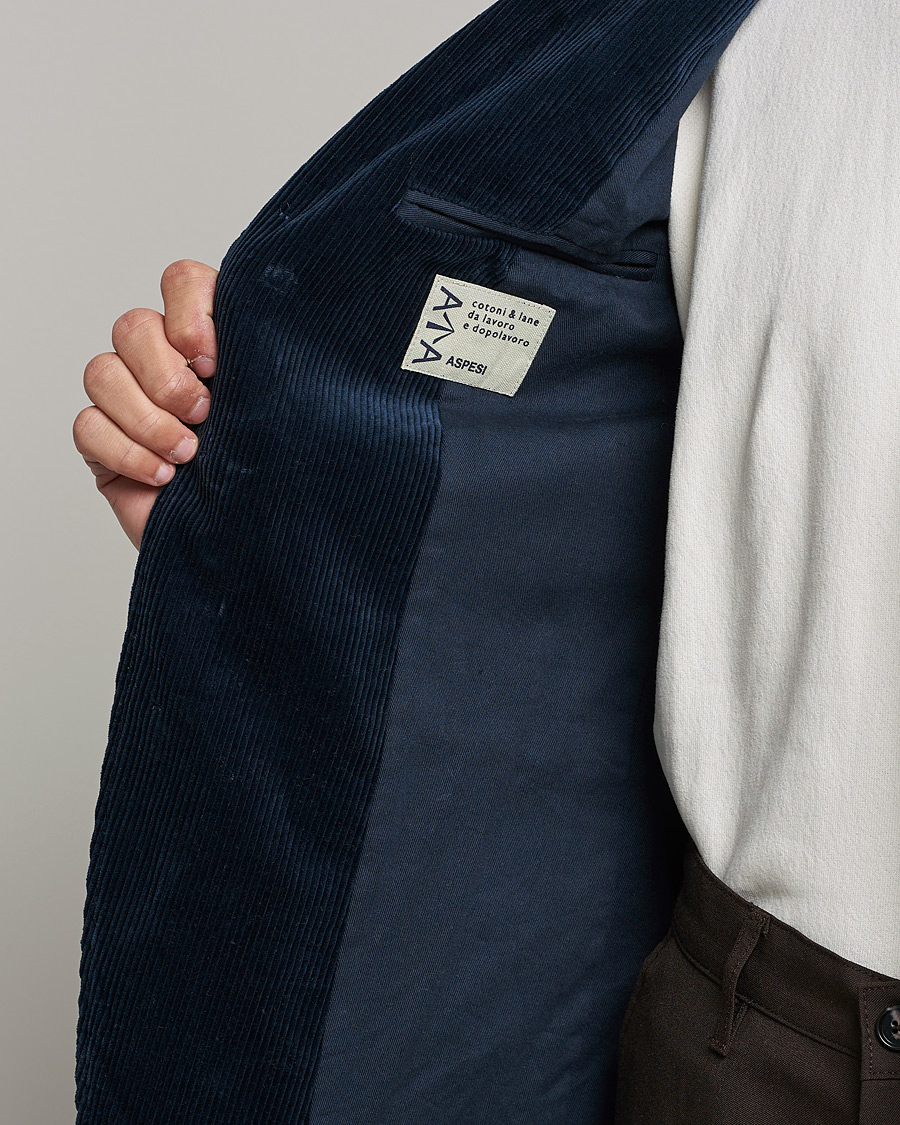 Herre | Dressjakker | Aspesi | Corduroy Blazer Navy