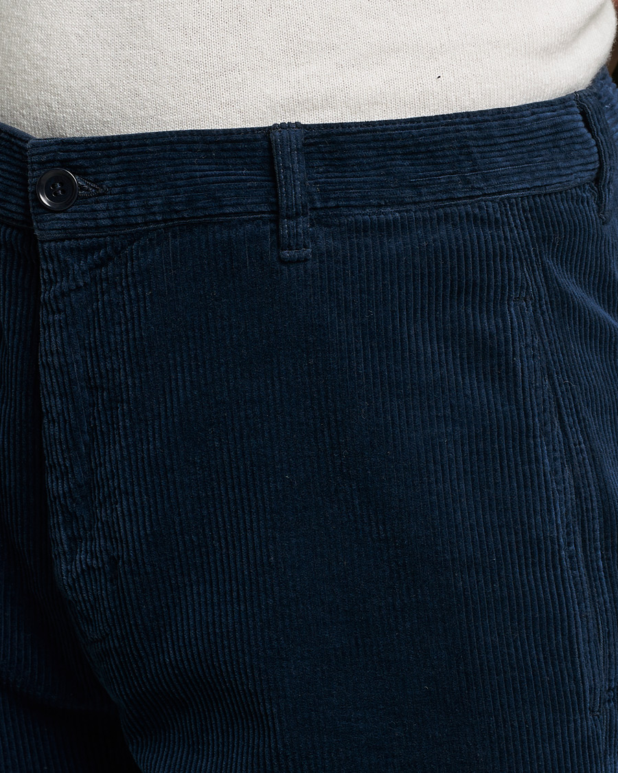 Herre | Bukser | Aspesi | Corduroy Pants Navy