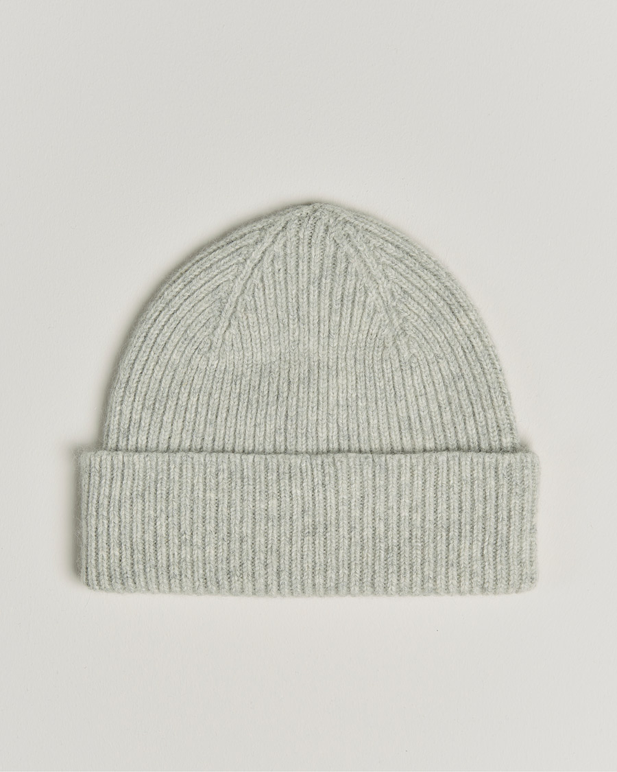 Herre | Luer | Le Bonnet | Lambswool/Caregora Beanie Silver