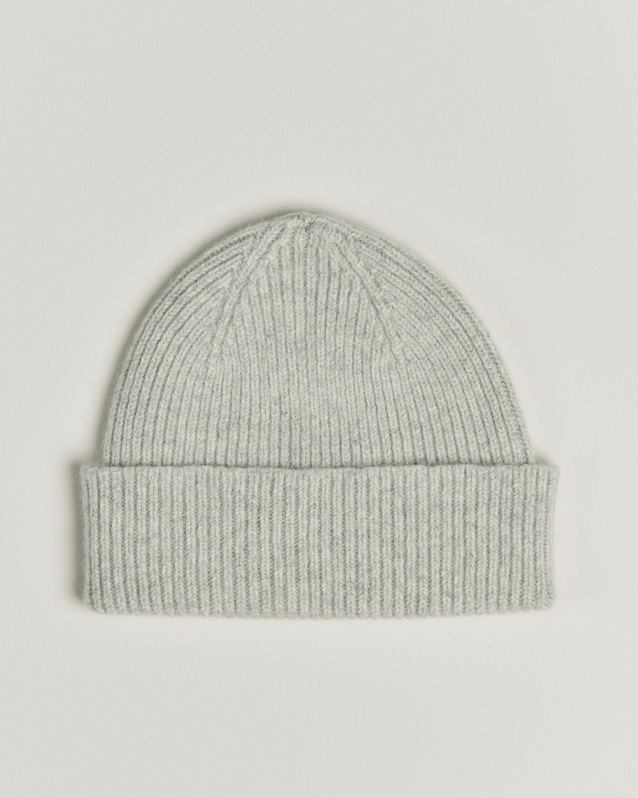 Herre | Luer | Le Bonnet | Lambswool/Caregora Beanie Silver