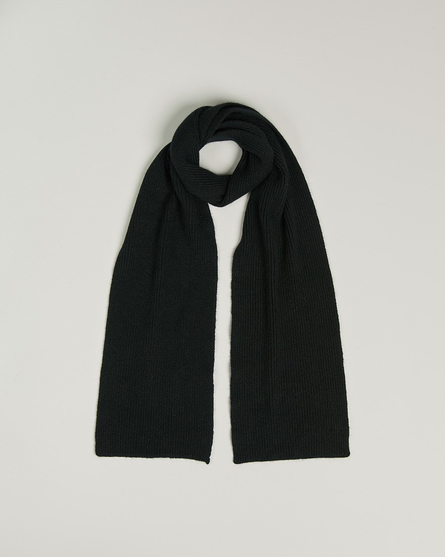 Herre | Skjerf | Le Bonnet | Lambswool/Caregora Scarf Onyx