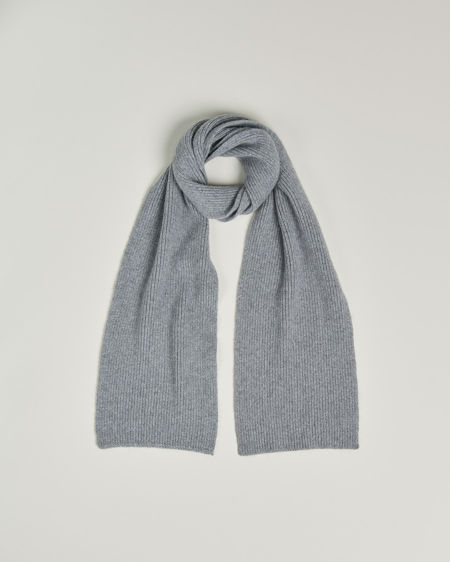 Herre | Skjerf | Le Bonnet | Lambswool/Caregora Scarf Smoke