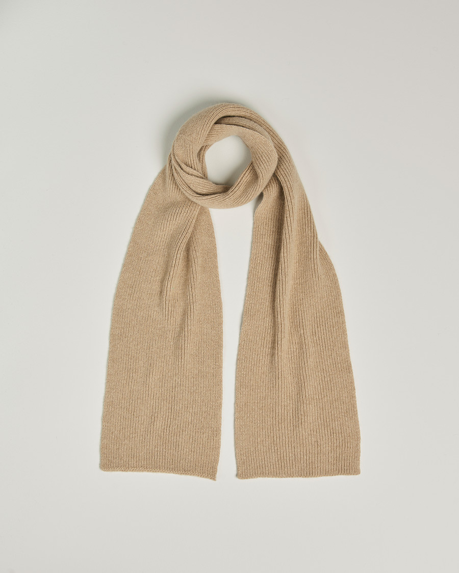 Herre | Skjerf | Le Bonnet | Lambswool/Caregora Scarf Sand