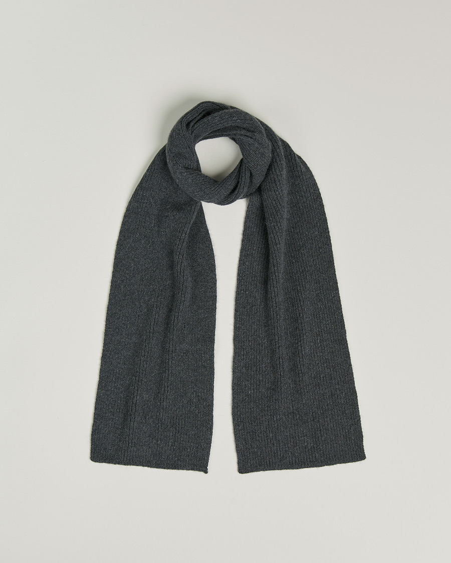 Herre | Skjerf | Le Bonnet | Lambswool/Caregora Scarf Graphite