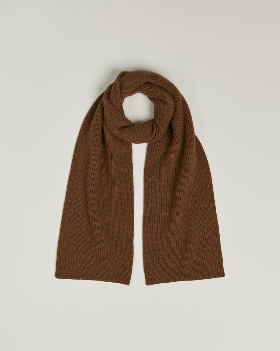 Herre | Skjerf | Le Bonnet | Lambswool/Caregora Scarf Walnut
