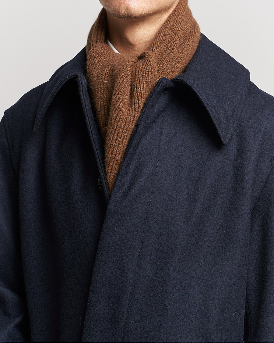 Herre | Skjerf | Le Bonnet | Lambswool/Caregora Scarf Walnut