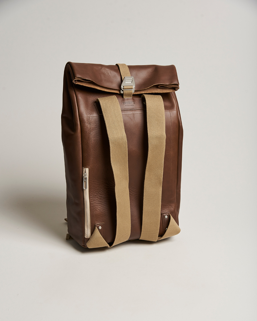 Herre | Vesker | Brooks England | Pickwick Large Leather Backpack Dark Tan