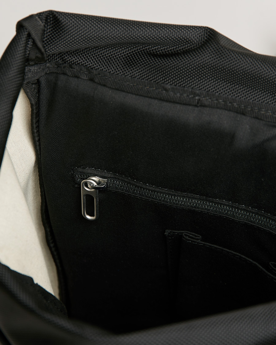 Herre | Brooks England Rivington Cotton Canvas 18L Rolltop Backpack Black | Brooks England | Rivington Cotton Canvas 18L Rolltop Backpack Black