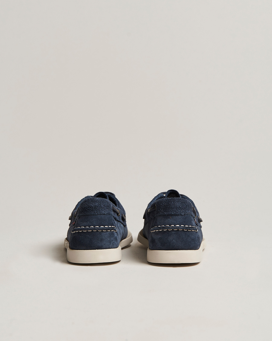 Herre | Seilersko | Sebago | Docksides Suede Boat Shoe Blue Navy