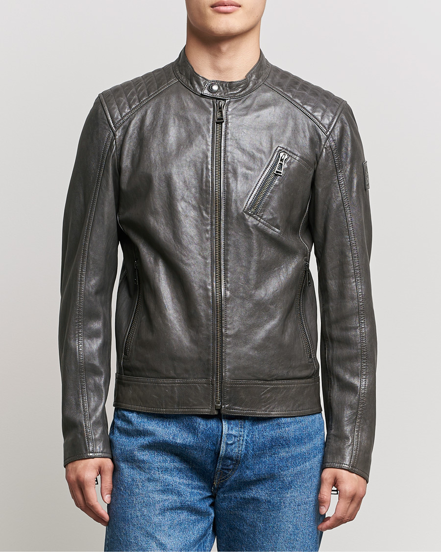 Herre | Jakker | Belstaff | V Racer 2.0 Leather Jacket Dark Grey