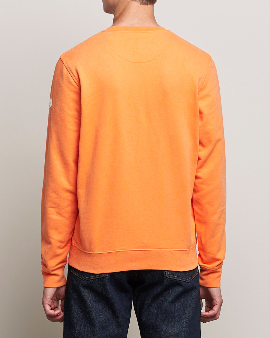 Herre | Gensere | Belstaff | 1924 Crew Neck Logo Sweat Signal Orange
