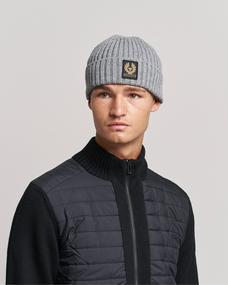 Herre | Belstaff Watch Wool Beanie Pale Grey Melange | Belstaff | Watch Wool Beanie Pale Grey Melange