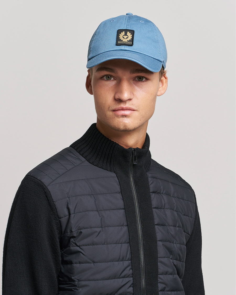 Herre | Belstaff Phoenix Logo Cap Arctic Blue | Belstaff | Phoenix Logo Cap Arctic Blue