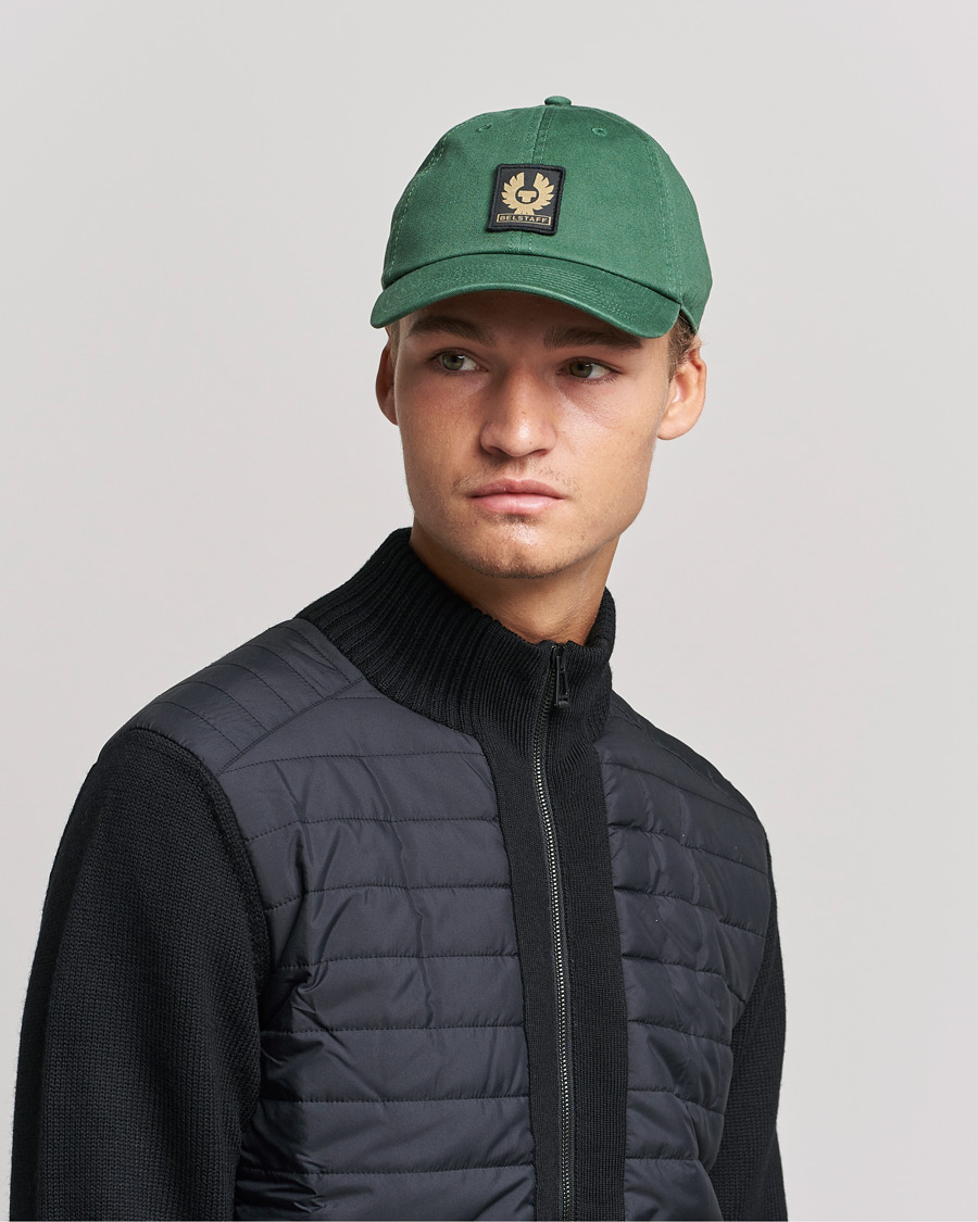 Herre | Belstaff Phoenix Logo Cap Graph Green | Belstaff | Phoenix Logo Cap Graph Green