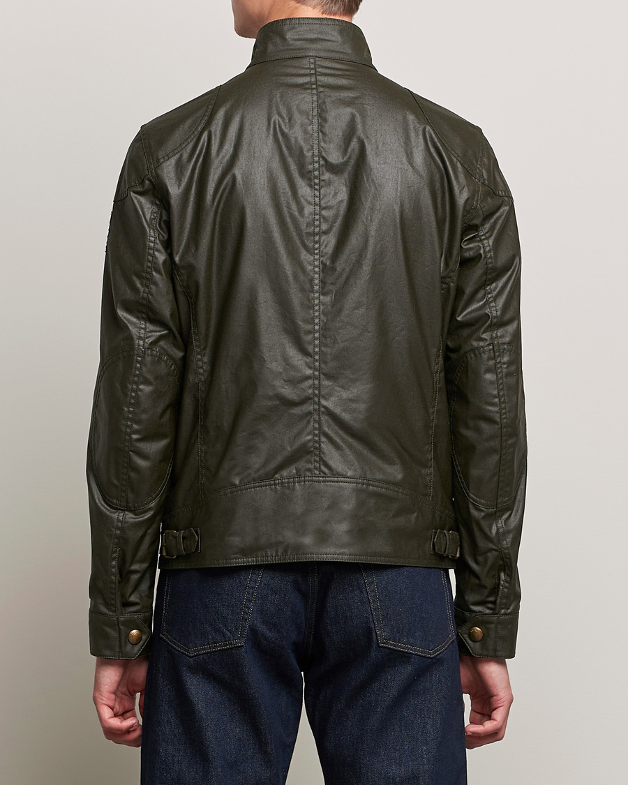 Herre | Jakker | Belstaff | Racemaster Waxed Jacket Faded Olive