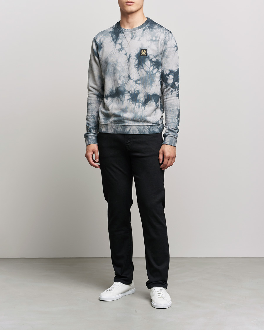 Herre | Gensere | Belstaff | Surface Batik Sweatshirt Granite Grey