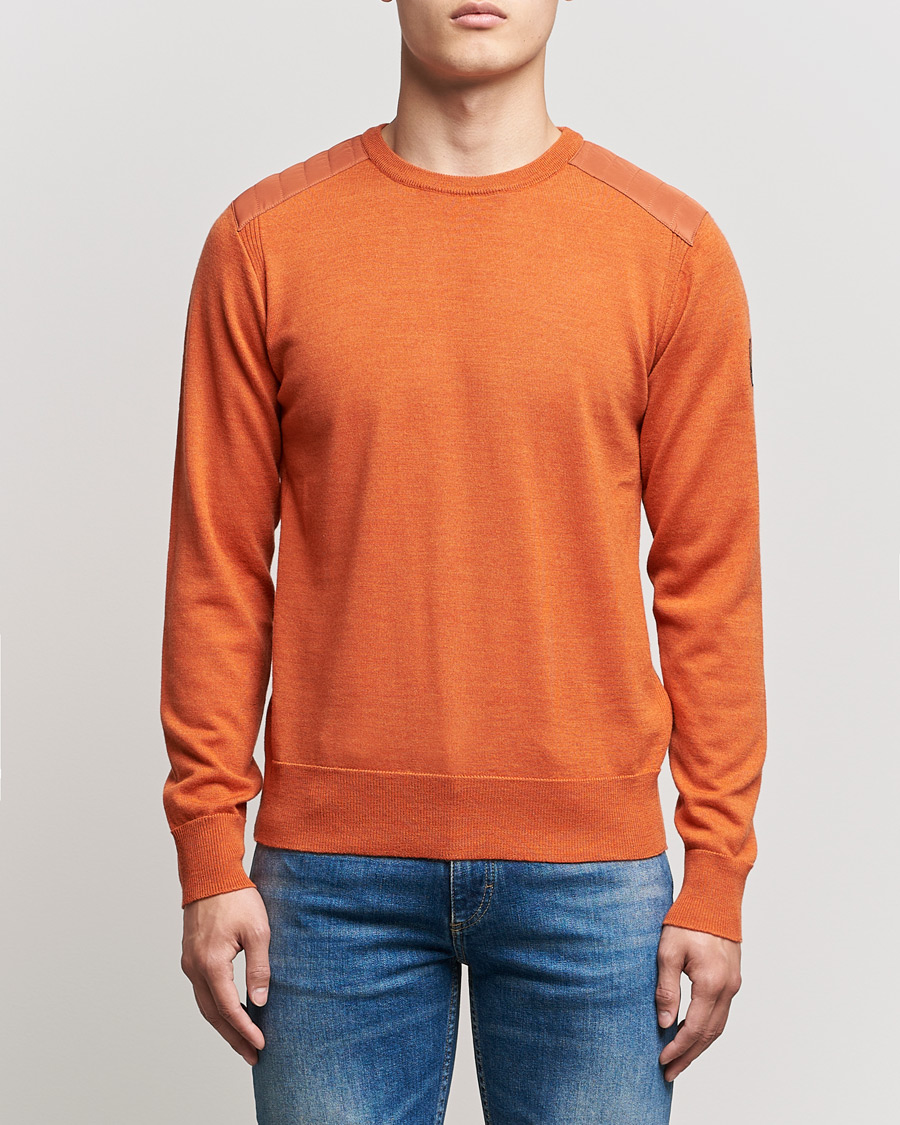 Herre | Gensere | Belstaff | Kerrigan Crew Neck Merino Sweatshirt Amber