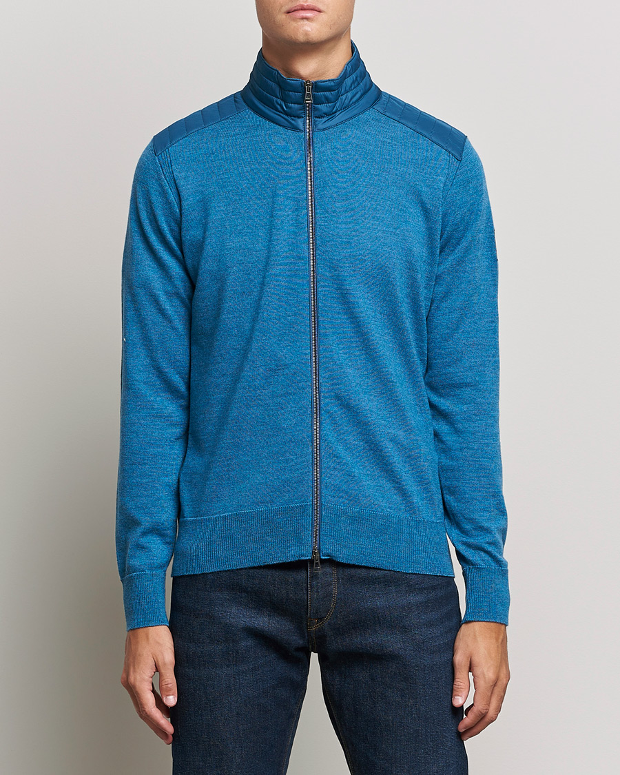 Herre | | Belstaff | Kelby Zip Cardigan Legion Blue