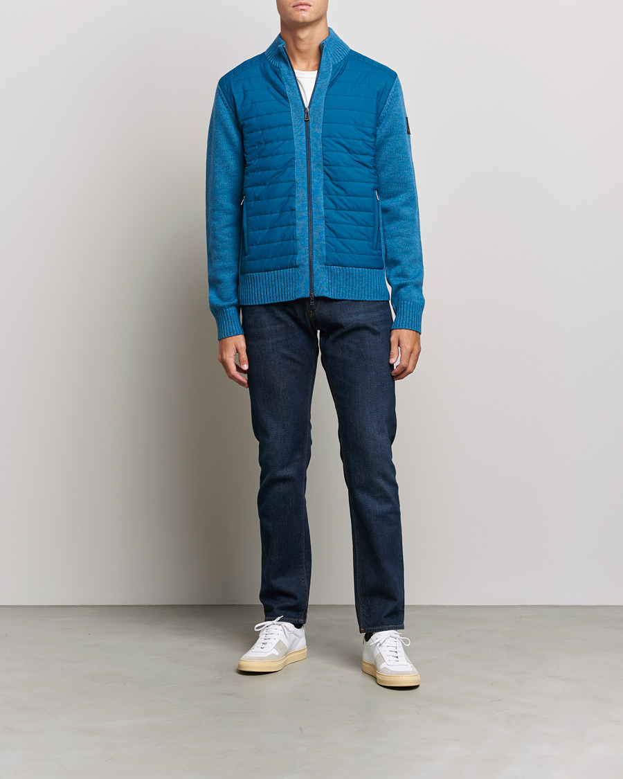 Herre | Gensere | Belstaff | Kingston Full Zip Hybrid Legion Blue