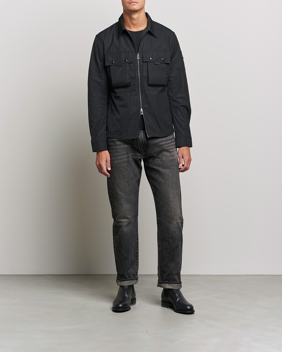 Herre | Skjorter | Belstaff | Tactical Nylon Pocket Overshirt Black
