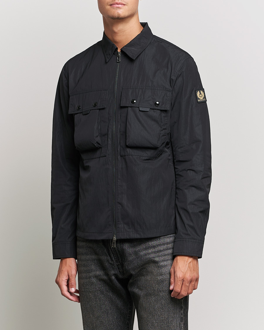 Herre | Skjorter | Belstaff | Tactical Nylon Pocket Overshirt Black