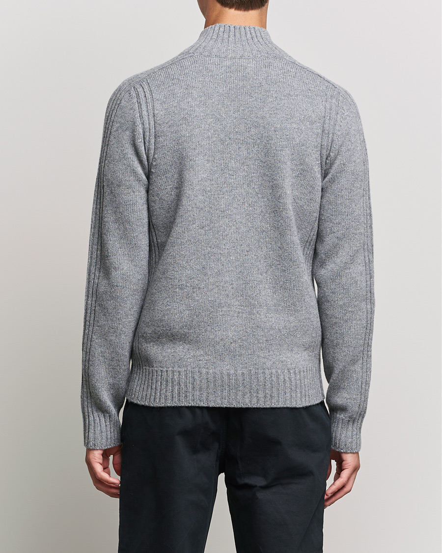 Herre | Gensere | Belstaff | Watch Full Zip Wool Cardigan Pale Grey Melange