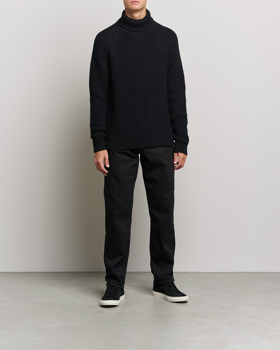 Herre | Gensere | Belstaff | Manor Wool Rollneck Black