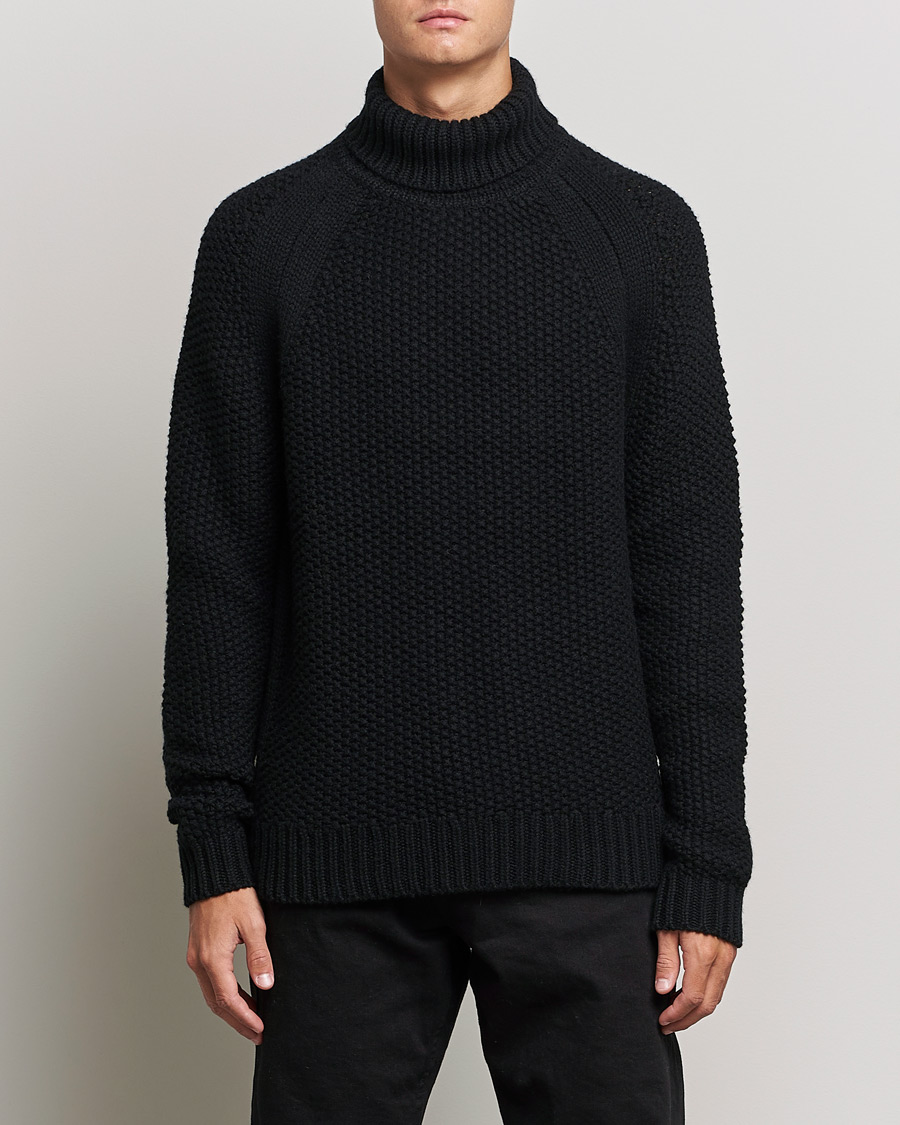 Herre | Gensere | Belstaff | Manor Wool Rollneck Black