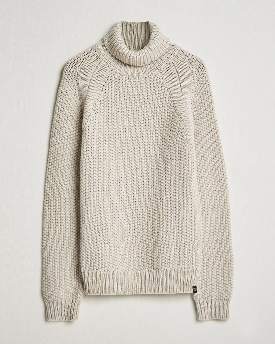 Herre | Gensere | Belstaff | Manor Wool Rollneck Fawn
