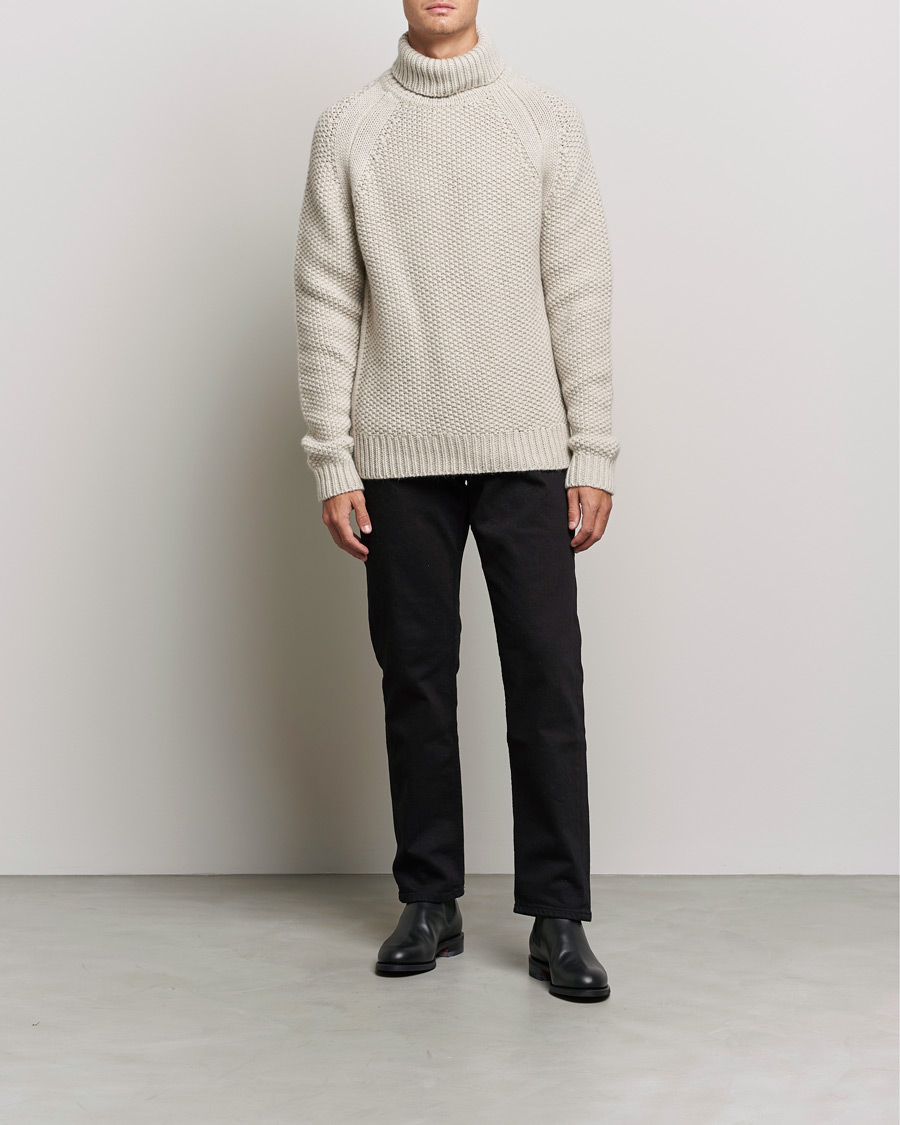 Herre | Gensere | Belstaff | Manor Wool Rollneck Fawn