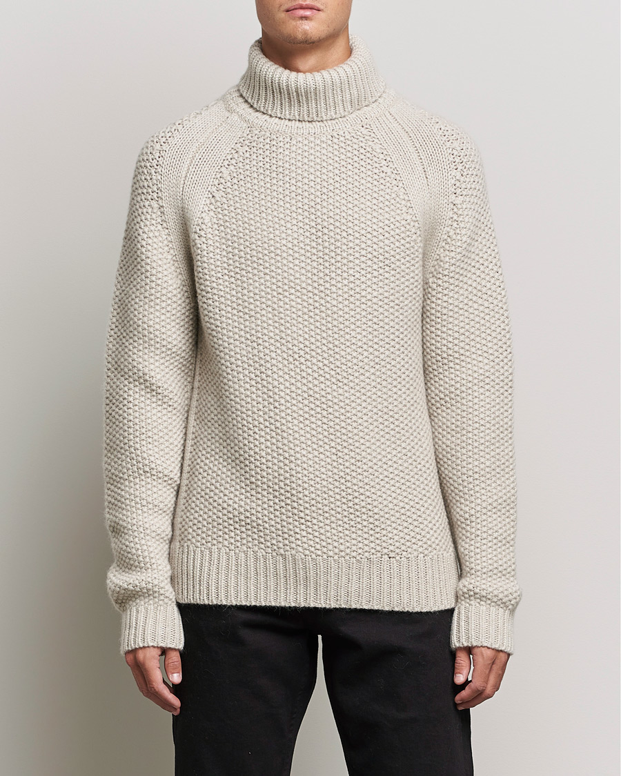 Herre | Gensere | Belstaff | Manor Wool Rollneck Fawn