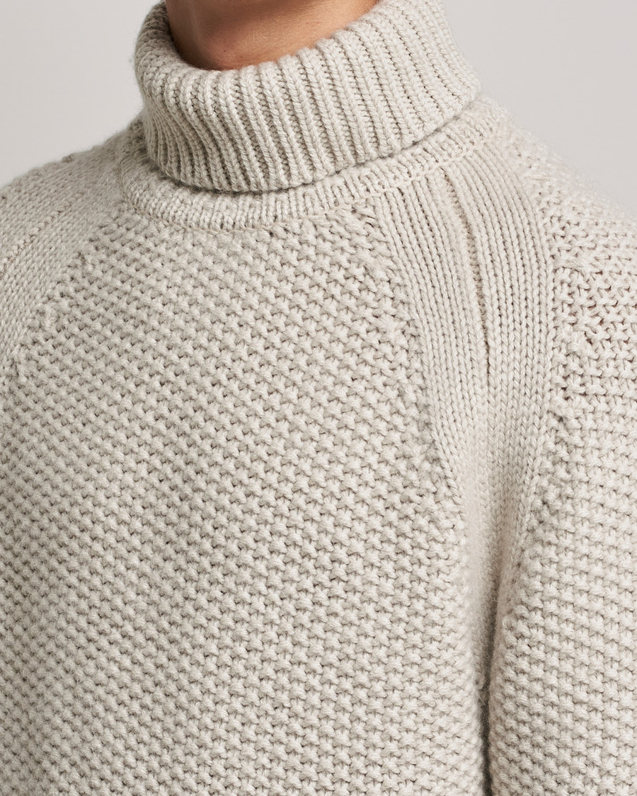 Herre | Gensere | Belstaff | Manor Wool Rollneck Fawn