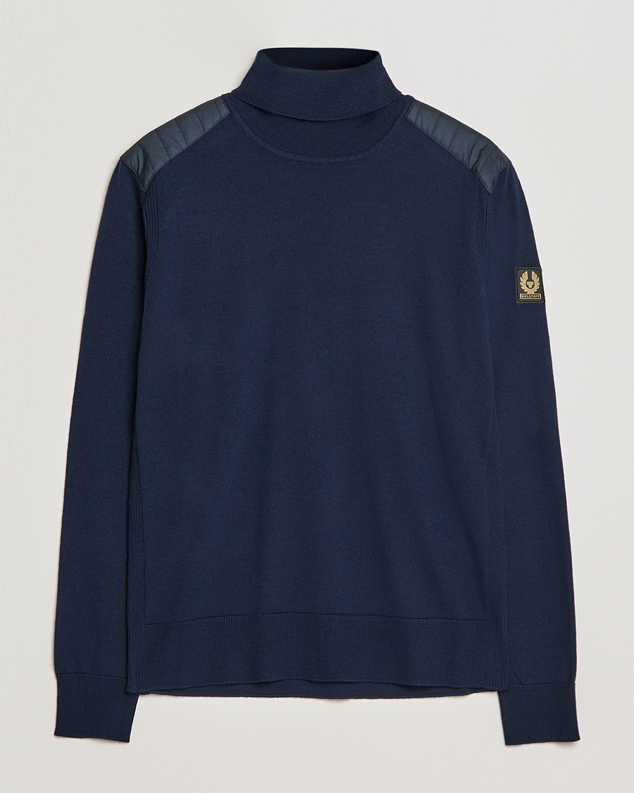 Herre | Gensere | Belstaff | Kingsland Merino Rollneck Washed Navy