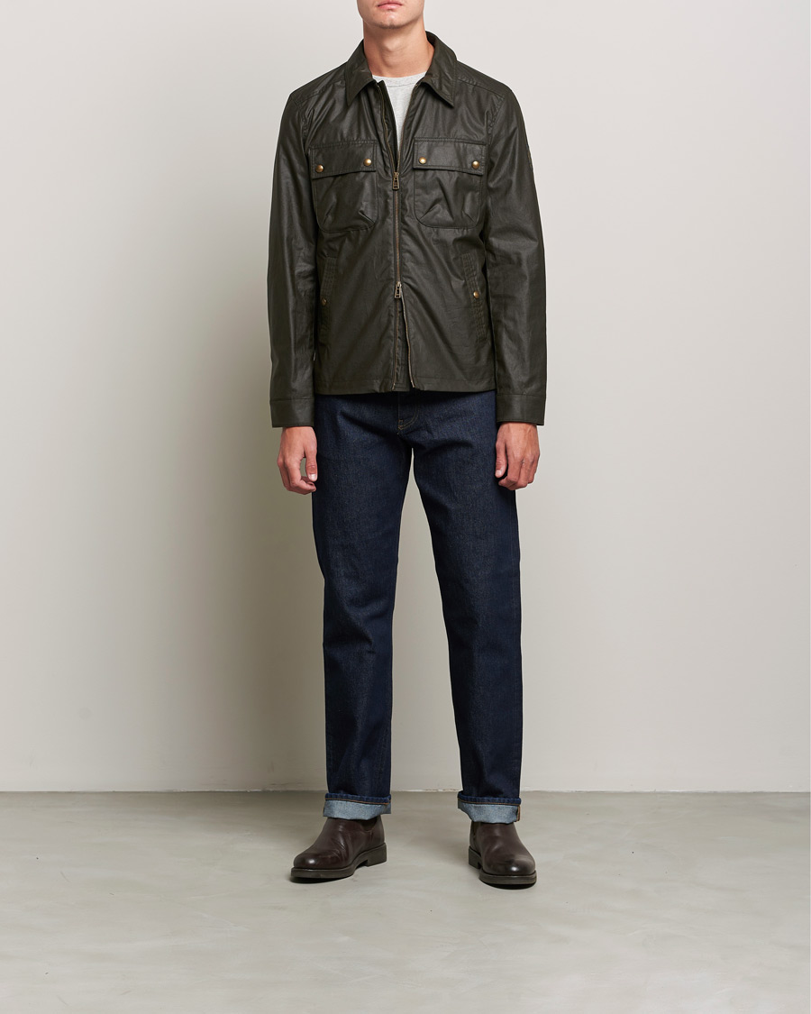 Herre | Jakker | Belstaff | Tour Waxed Shirt Jacket Faded Olive