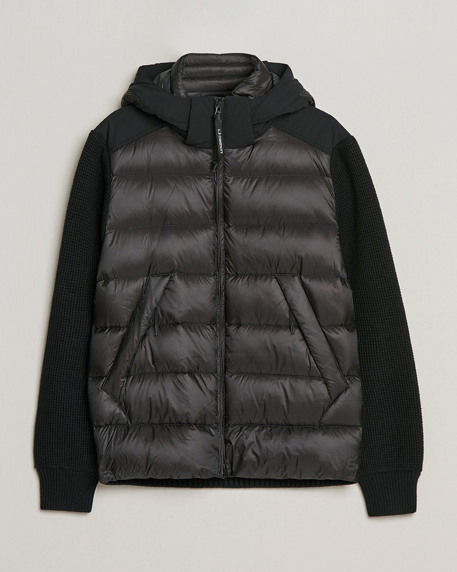 Herre |  | C.P. Company | Merino Nylon Mixed Hybrid Jacket Black